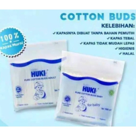 Huki Cotton Bud Baby Isi 150 Pcs