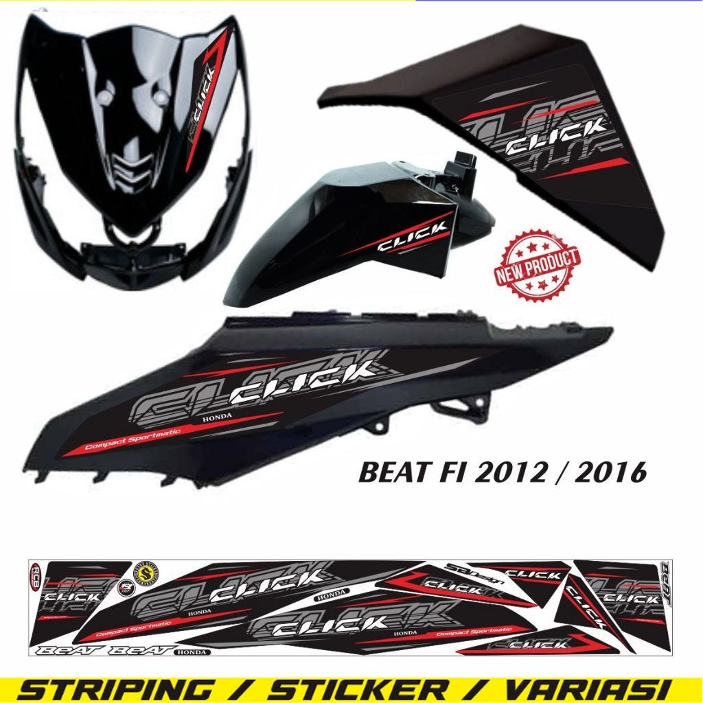 VARIASI STRIPING BEAT FI 2014 / STIKER BEAT FI 2015 STRIPING