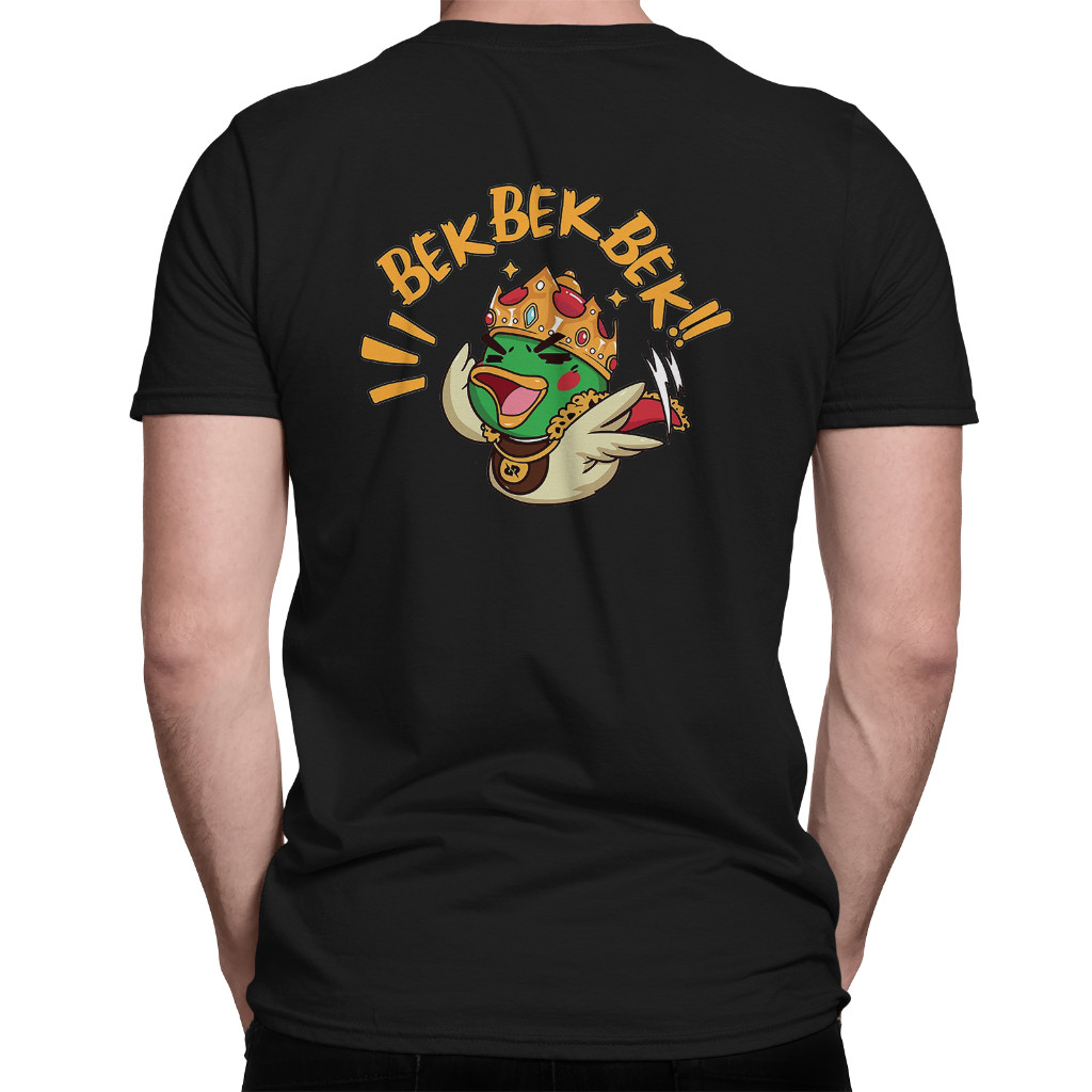 Kaos EMOTE BEKBEKBEK RRQ Emot Mobile Legends ML Legends Lengan Pendek Hitam Combed 30S