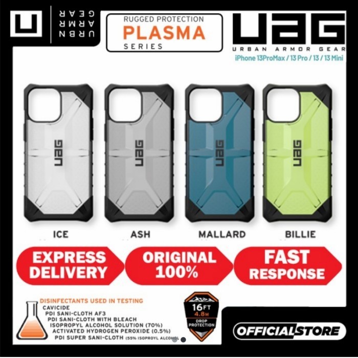UAG Case iPhone 13 PRO MAX 13 PRO UAG PLASMA Rugged Transparant Cover - Primary Focuss