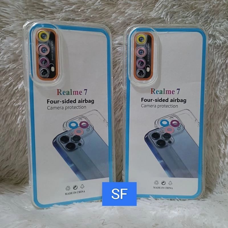 Soft Case Clear REALME 7 Casing Silikon Bening transparan Pelindung Belakang Hp Bahan Tebal Full Kar