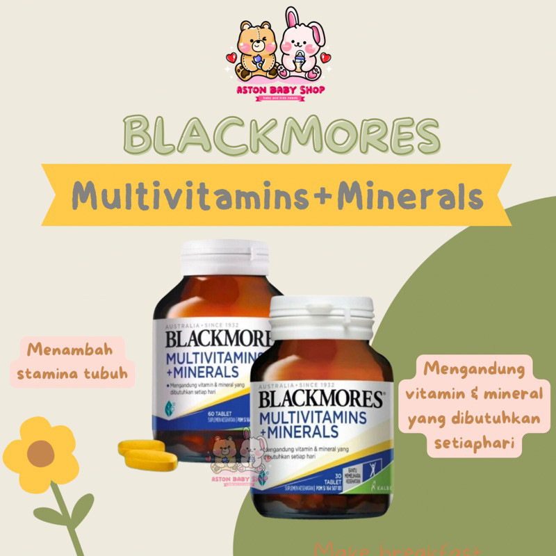 Blackmores Multivitamin & Minerals Vitamin Kesehatan Penambah Stamina