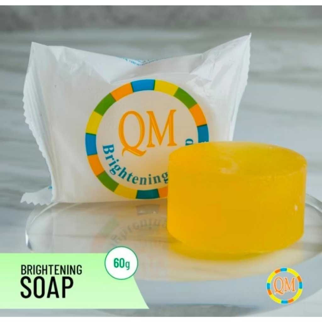 Sabun Wajah QM GLOWING Brightening Soap / Sabun Wajah Memutihkan / Sabun Glowing Pemutih Pembersih W