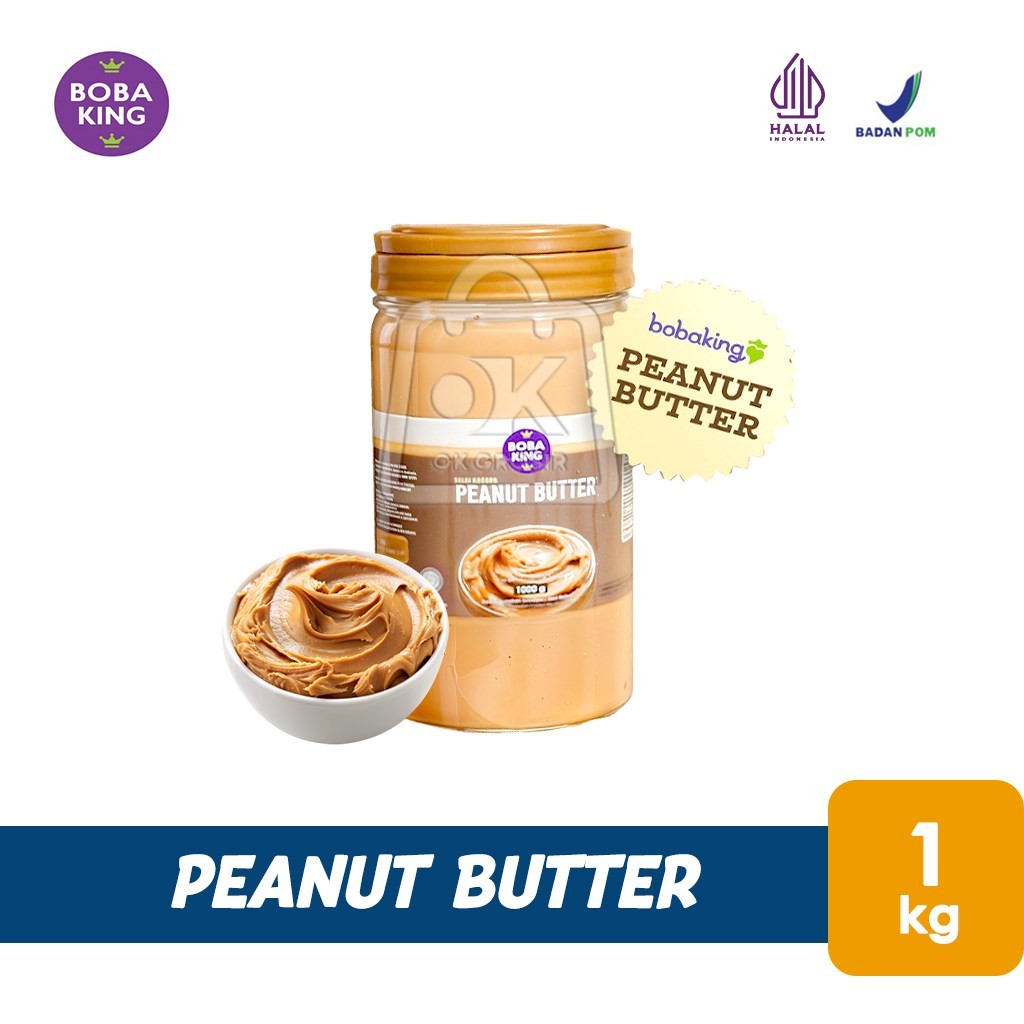 

Selai Kacang BOBAKING Peanut Butter Creamy BOBA KING (Toples 1kg)