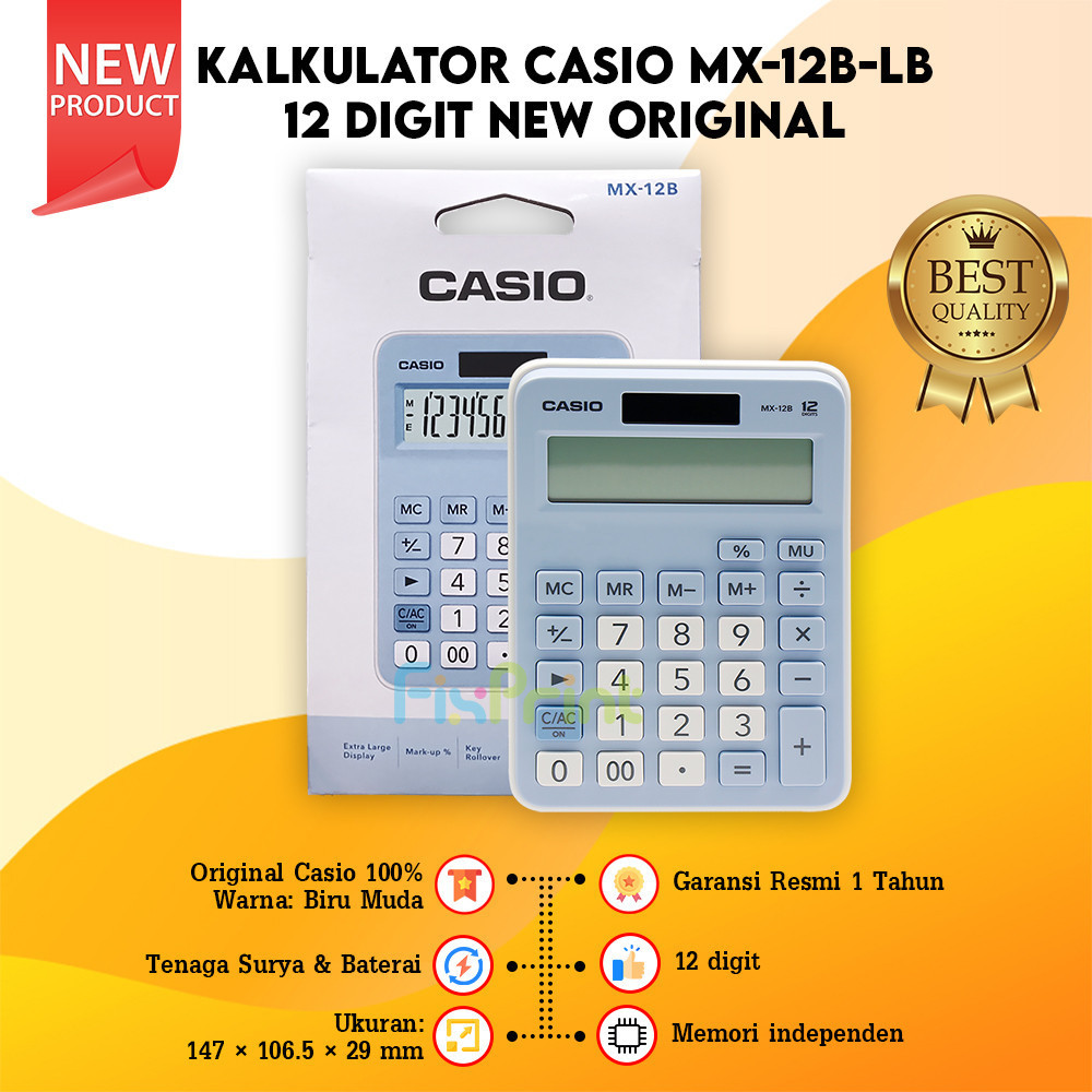 

Kalkulator Casio MX 12B Calculator Desktop 12 Digit New Original