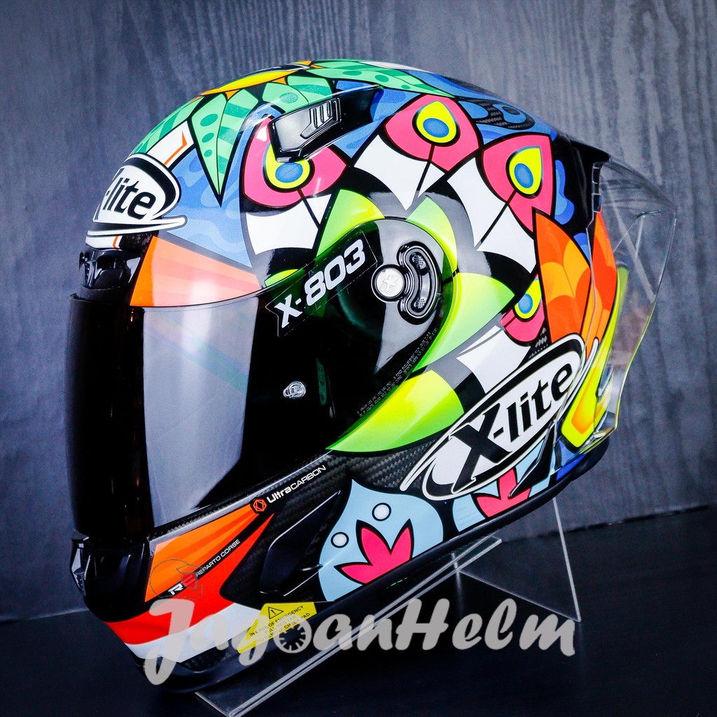 XLITE HELM X803RS ULTRA CARBON C.DAVIES #029 | BLUE RED | X803 RS