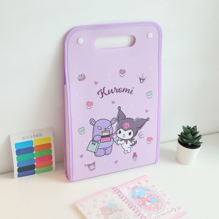 

kawaii sanrio foll layer map folder document organizer tempat - Kuromi A