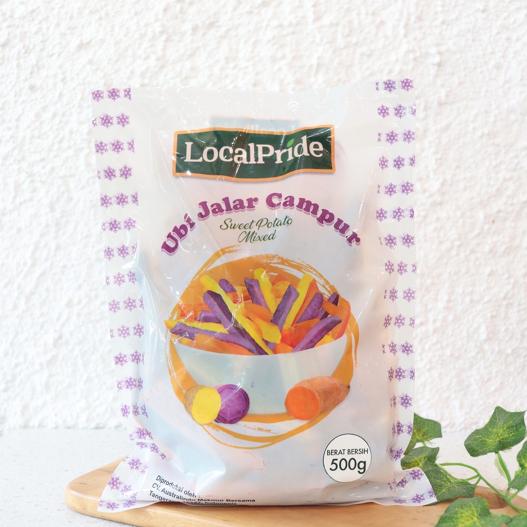 

500g Frozen Mixed Sweet Potato Fries Ubi Jalar Campur - Local Pride