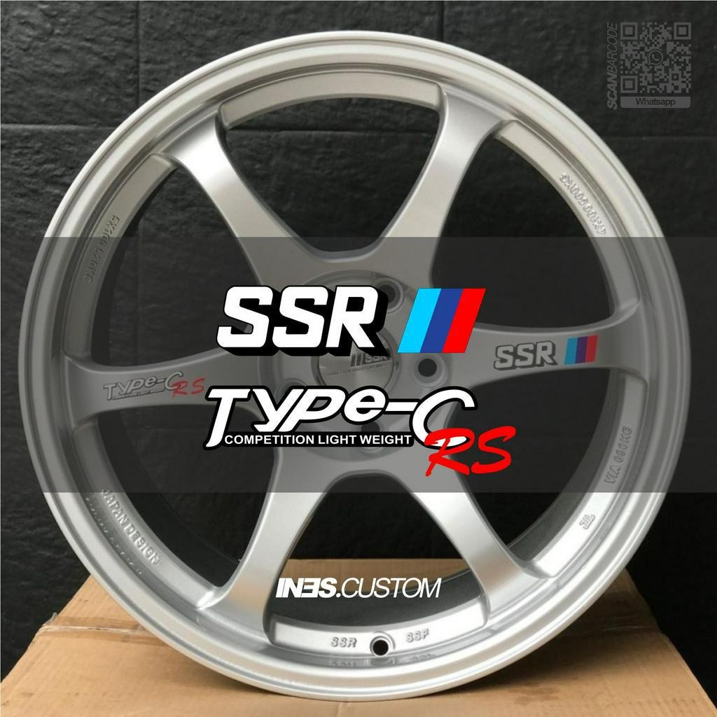 STIKER SSR TYPE C RS STIKER VELG ORIGINAL SIZE