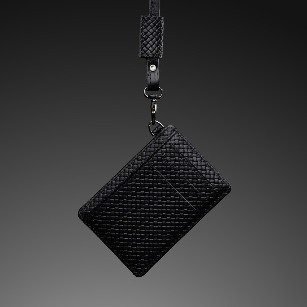 

Win Leather - Batara ID Card Lanyard Kulit Sapi Asli Kalung Kerja Kuliah Tali Adjustable Bonus Box Exclusive Embos