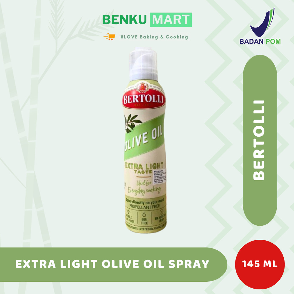 

Bertolli Spray Extra Light Olive Oil 145 ml | Minyak Zaitun