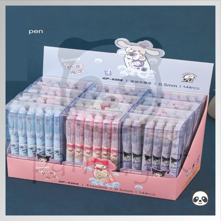 

(12pcs) PULPEN GEL MEKANIK 0.5MM / BALLPOINT MEKANIK / LUCU PULPEN GEL (GP-9269 Bisa hapus) - GG0447