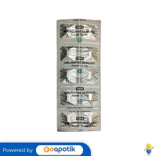 Amlodipine Besilate Trifa 10 Mg Strip 10 Tablet