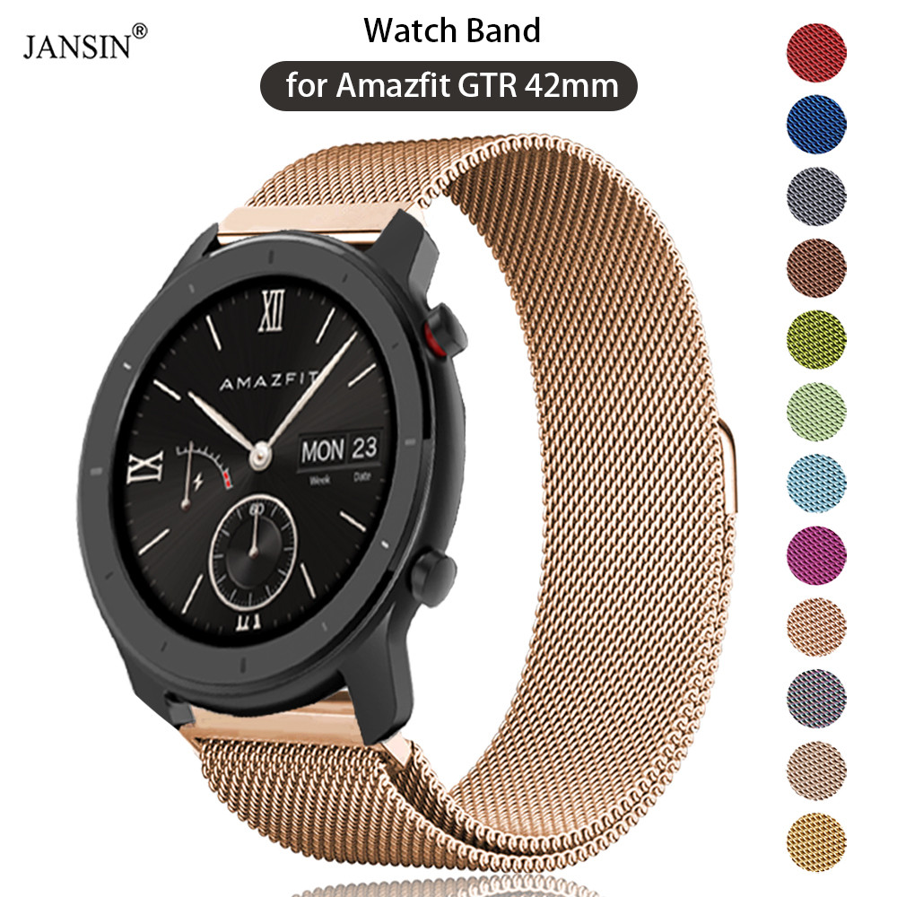 Milan Loop Strap For Huami Amazfit GTR 42mm Bracelet Band for Amazfit GTR 42mm Replacement Wristband