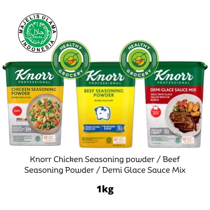 

Knorr Chicken Seasoning Powder Non Added MSG NAM 1kg - BEEF 1KG
