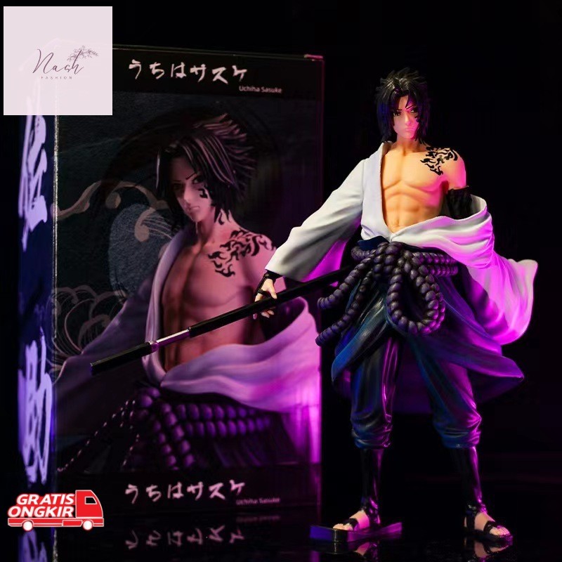 Action Figure Murah / 23Cm Action Figure Naruto untuk Hadiah Dekorasi Koleksi Tokoh Pvc Anime Sasuke