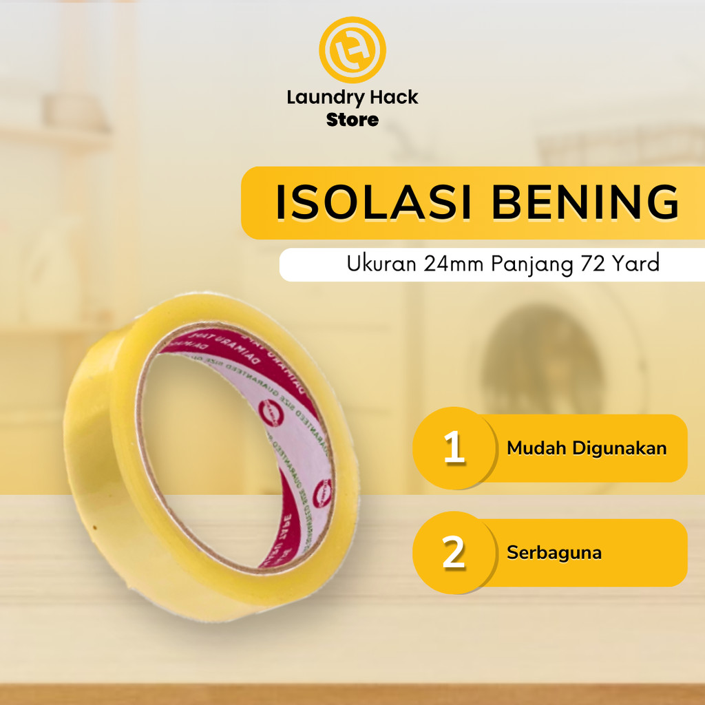 

ISOLASI / SELOTIP DAIMARU 1 INCH / 24MM X 72 YARD | HARGA PER ROLL
