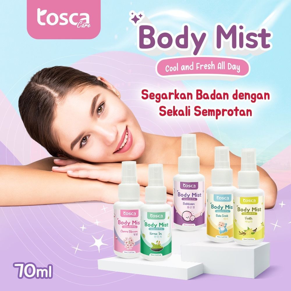 TOSCA Body Mist Cool and Fresh Eau De Cologne 70ml Parfum Spray Pengharum Badan