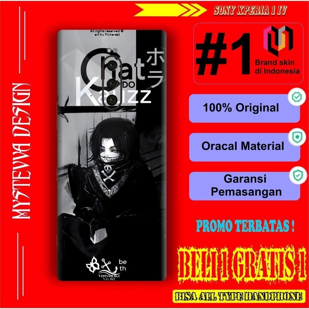GARSKIN SONY XPERIA 1 IV SKIN PROTECTOR SONY XPERIA 1 BISA CUSTOM MOTIF TOP