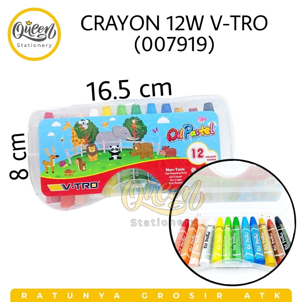 

CRAYON 12 Warna V-TRO PackLah