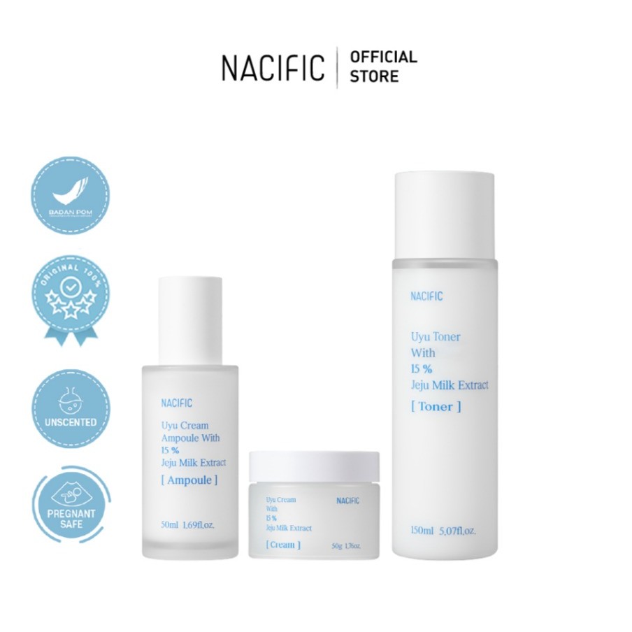 Nacific Uyu Series | Cream Ampoule | Toner | Cream | Set