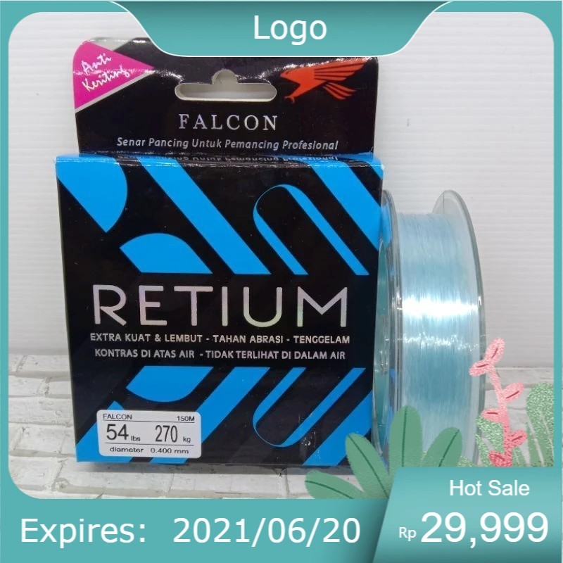 SENAR FALCON RETIUM 150 METER SENAR PANCING NILON GALATAMA GALAPUNG