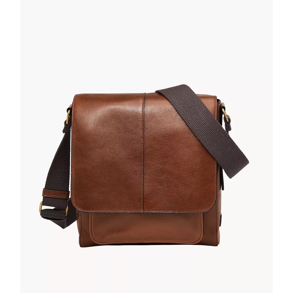 Fossil Kayden Courier Brown Tas Selempang Pria SBG1324-201