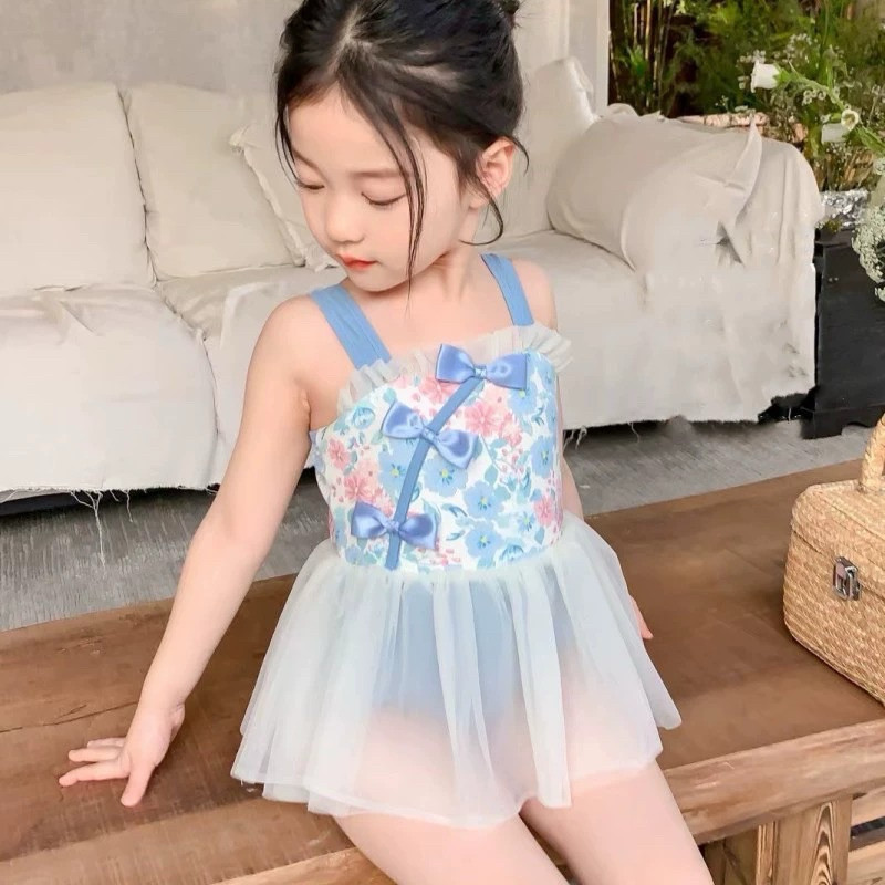 Blush Ribbon Swimsuit | Swimsuit Anak Perempuan | Baju Renang Anak Perempuan