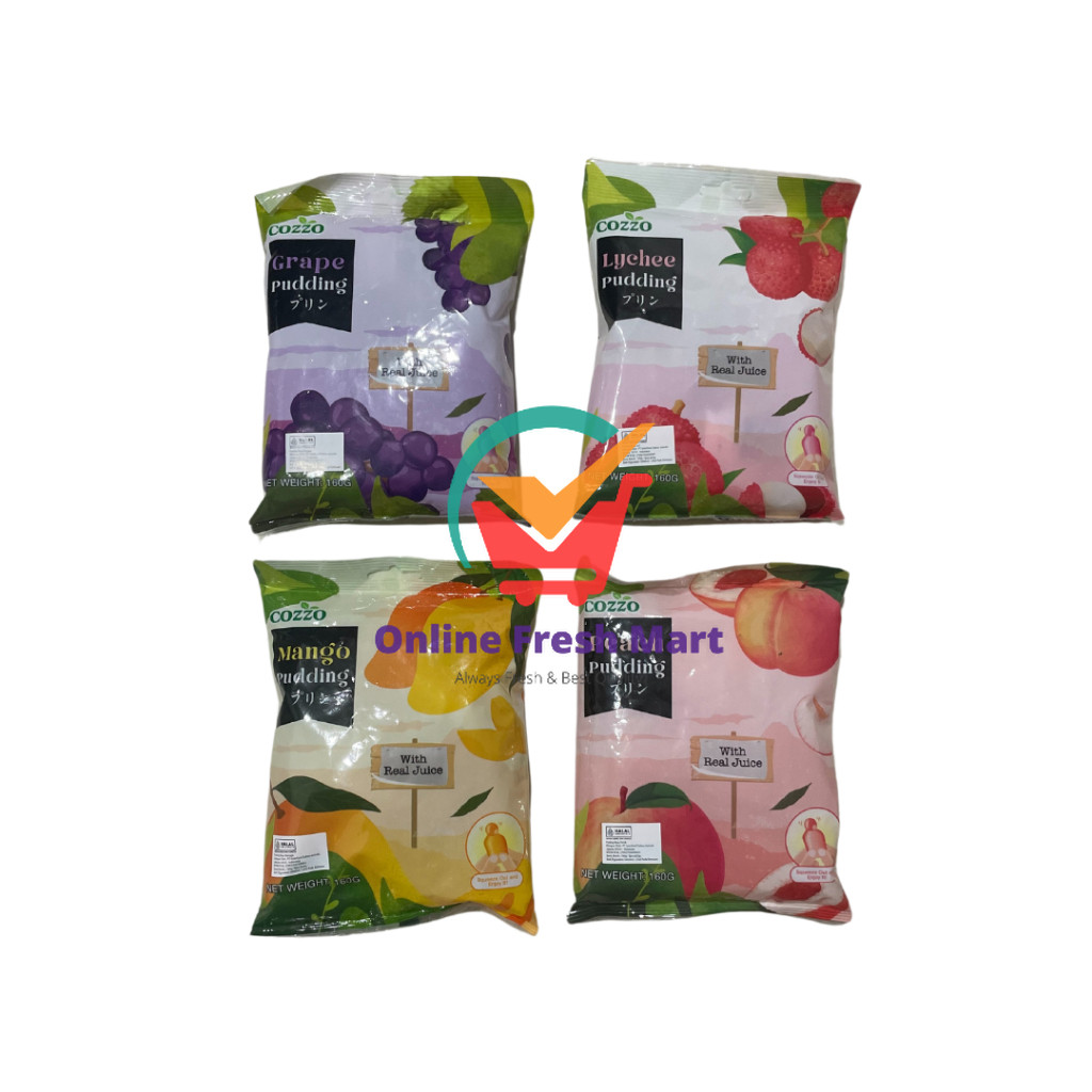 

Cozzo Pudding Aneka Buah Grape Lychee Mango Peach 160g - Online Fresh Mart Denpasar