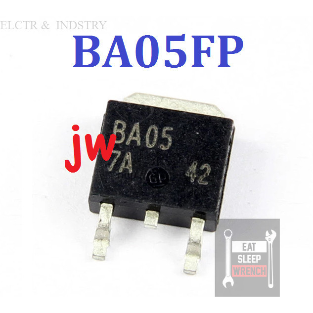 BA05 BA05FP BA05FP-E2 TO-252 LDO 1A 5V SMD voltage regulator aneka  IC transistor dan konduktor