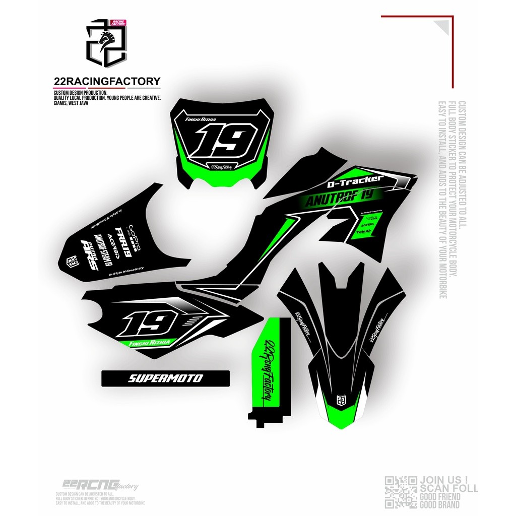 DECAL STIKER KLX - DTRACKER - KLX OLD/S  FULLBODY CUSTOM