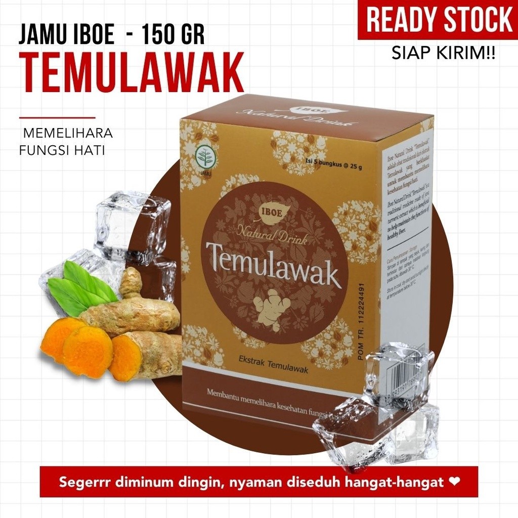 

(TERMURAH) Jamu Iboe - Natural Drink Temu Lawak Temulawak - 150