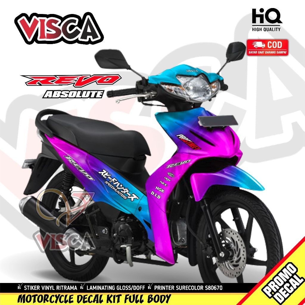 Decal Revo Absolute 110 Full Body Decal Absolute Revo Full Body Stiker Revo Absolute 110 Full Body S