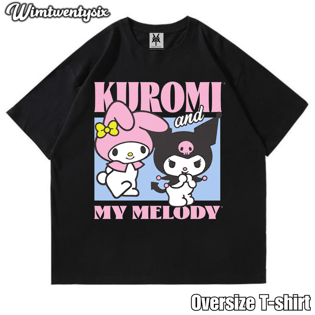 KAOS OVERSIZE | VINTAGE | T-SHIRT OVERSIZE | KAOS KUROMI MY MELODY