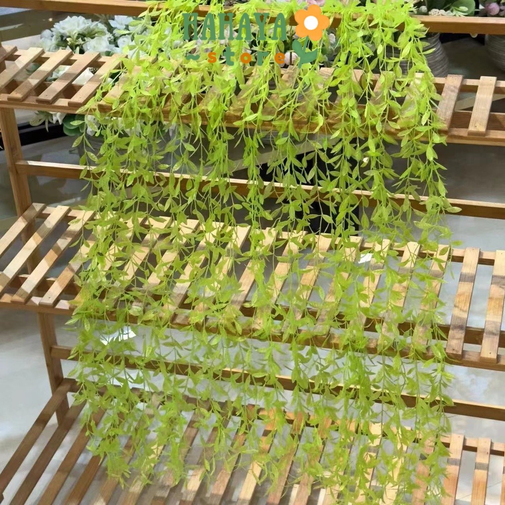 HAHAYA - Daun JALAR105cm Jalar Plastik Tanpa Pot Bunga Rambat Sintesis Tanaman Hias Gantung Osear Ar