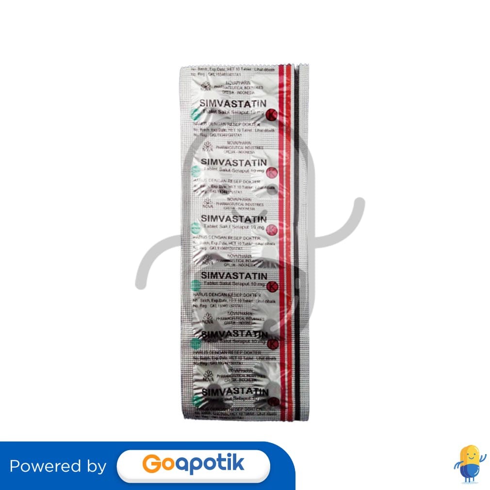 Simvastatin Novapharin 10 Mg Strip 10 Tablet