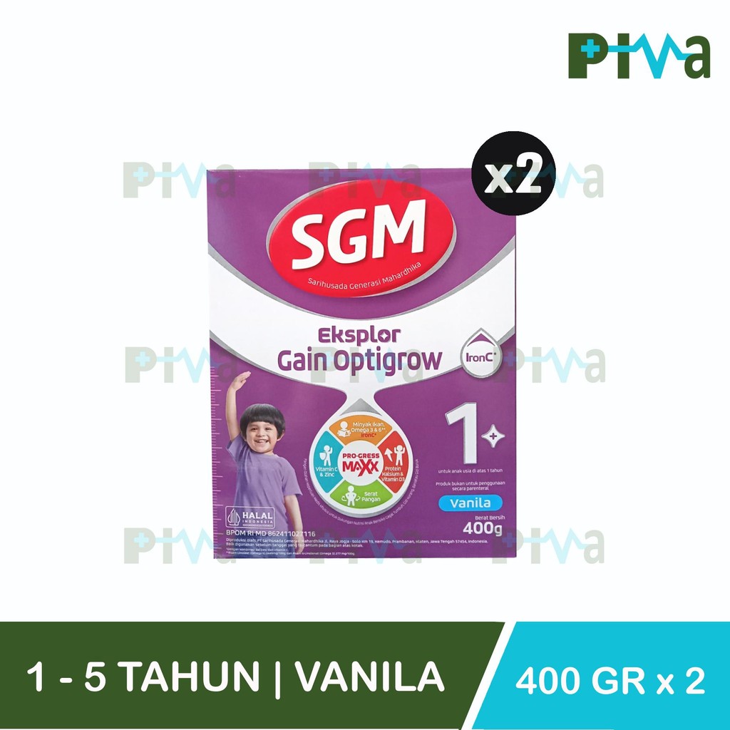 2BOX SGM EKSPLOR GAIN OPTIGROW 1-5 TAHUN 400gr