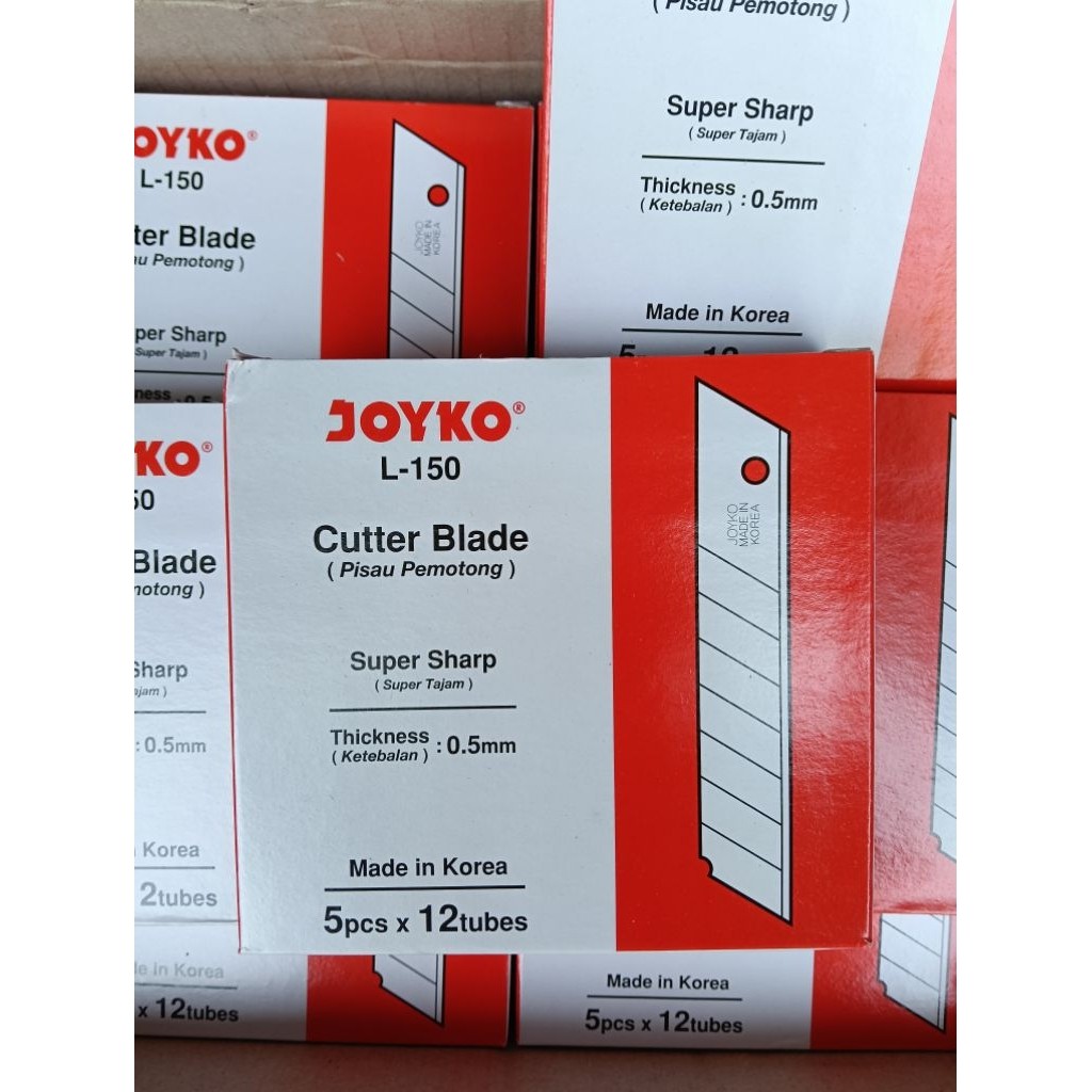 

1 LUSIN 12 PCS isi Pisau Cutter Joyko l 150 pisau cuter L-150 refill isi pisau cuter besar refil isi cutter besar l 150 1 lusin 12 pcs