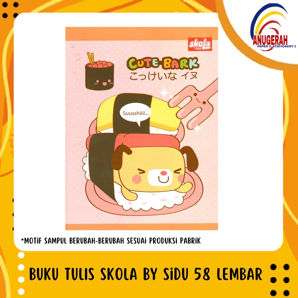 

JAMIN MURAH !!!BUKU TULIS SKOLA BY SIDU 58 LEMBAR (PAK)(BISA LANGSUNG ORDER)