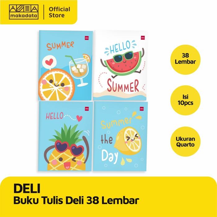 

READY BUKU TULIS DELI 38 LEMBAR (1PACK) MURAH - SUMMER TIME SIAP KIRIM