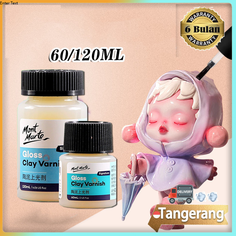 

60ml / 120ml Gloss Clay Varnish / Pottery Gloss Varnish Waterbase Glossy Tahan AirCO