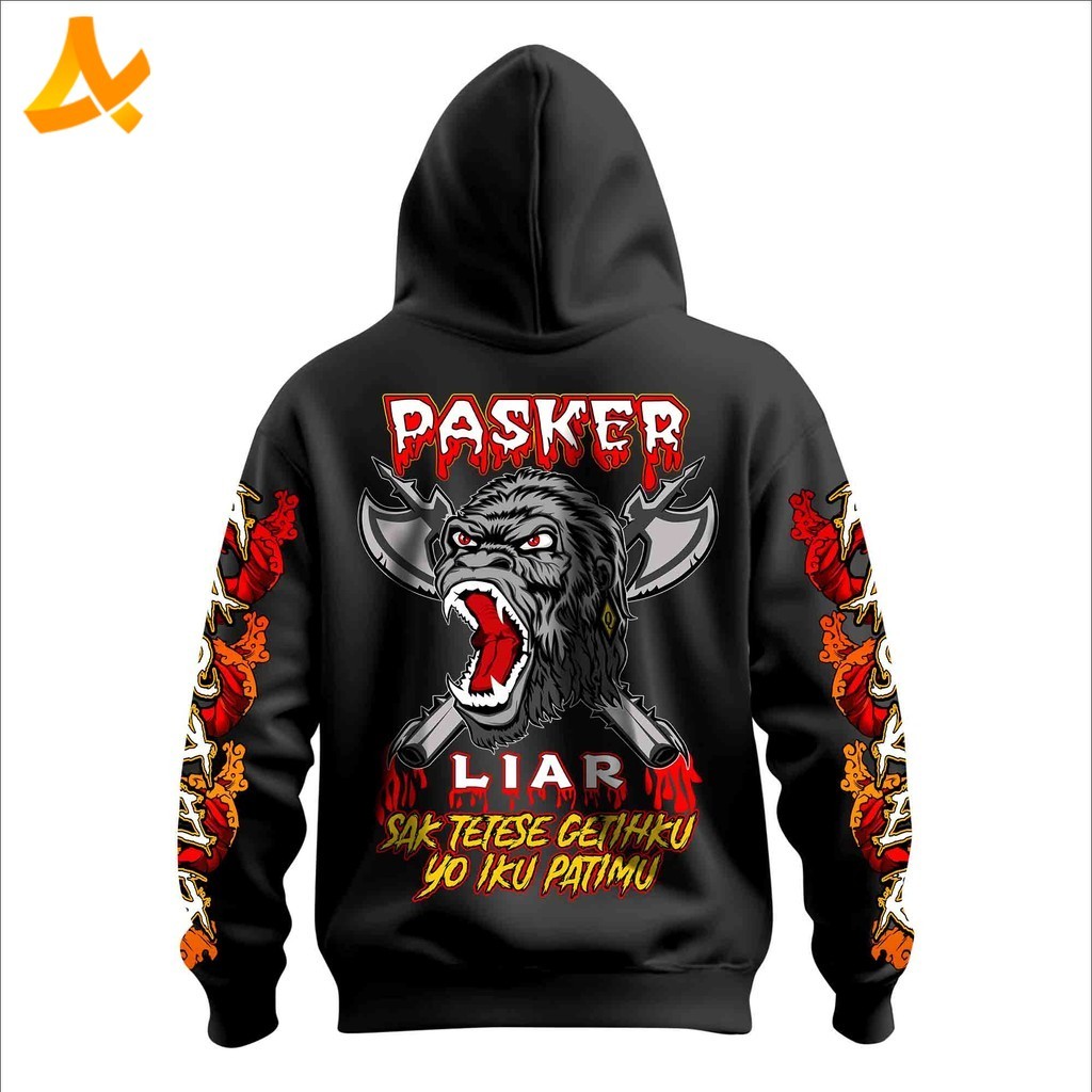 Jaket Hoodie PASKER Liar IKSPI Kera Sakti 1980 Terbaru - FREE STIKER  - Distro Kaos Kera Sakti Keren