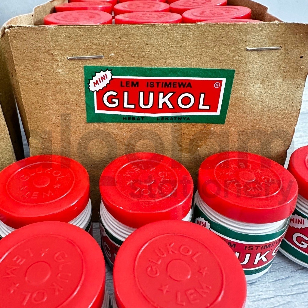

SATU PACK ( 24 PCS ) LEM KERTAS GLUKOL KECIL lengkap