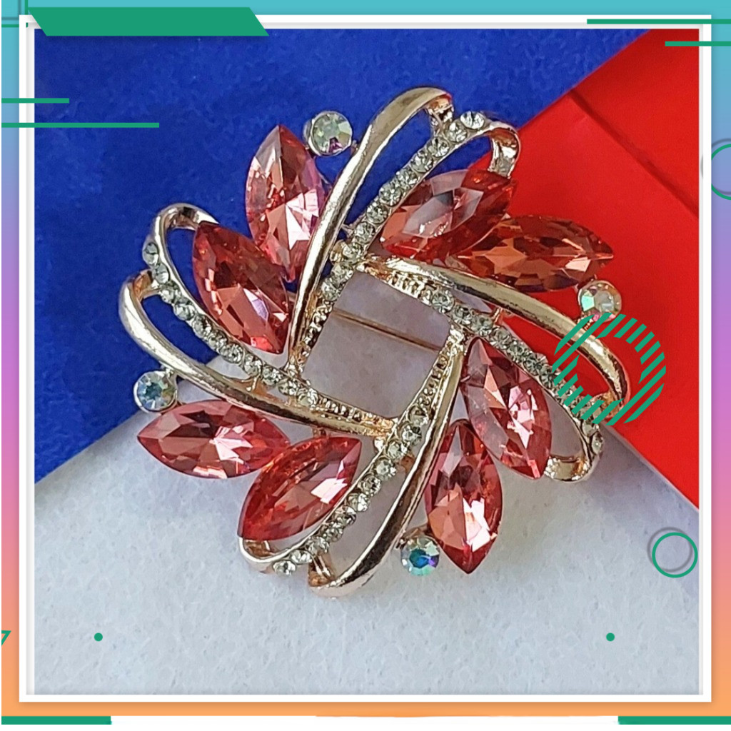 Bros Hijab Premium - Pin Kerudung Kristal Bergaya Korea