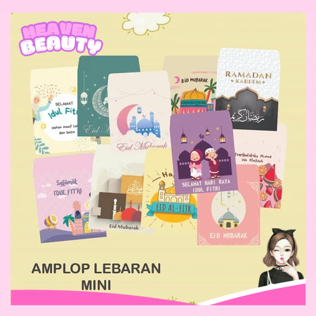 

AMPLOP LEBARAN KARAKTER (1 PACK ISI 10 PCS)/ AMPLOP LEBARAN EID MUBARAK IDUL FITRI MURAH MINI - Heaven Beauty