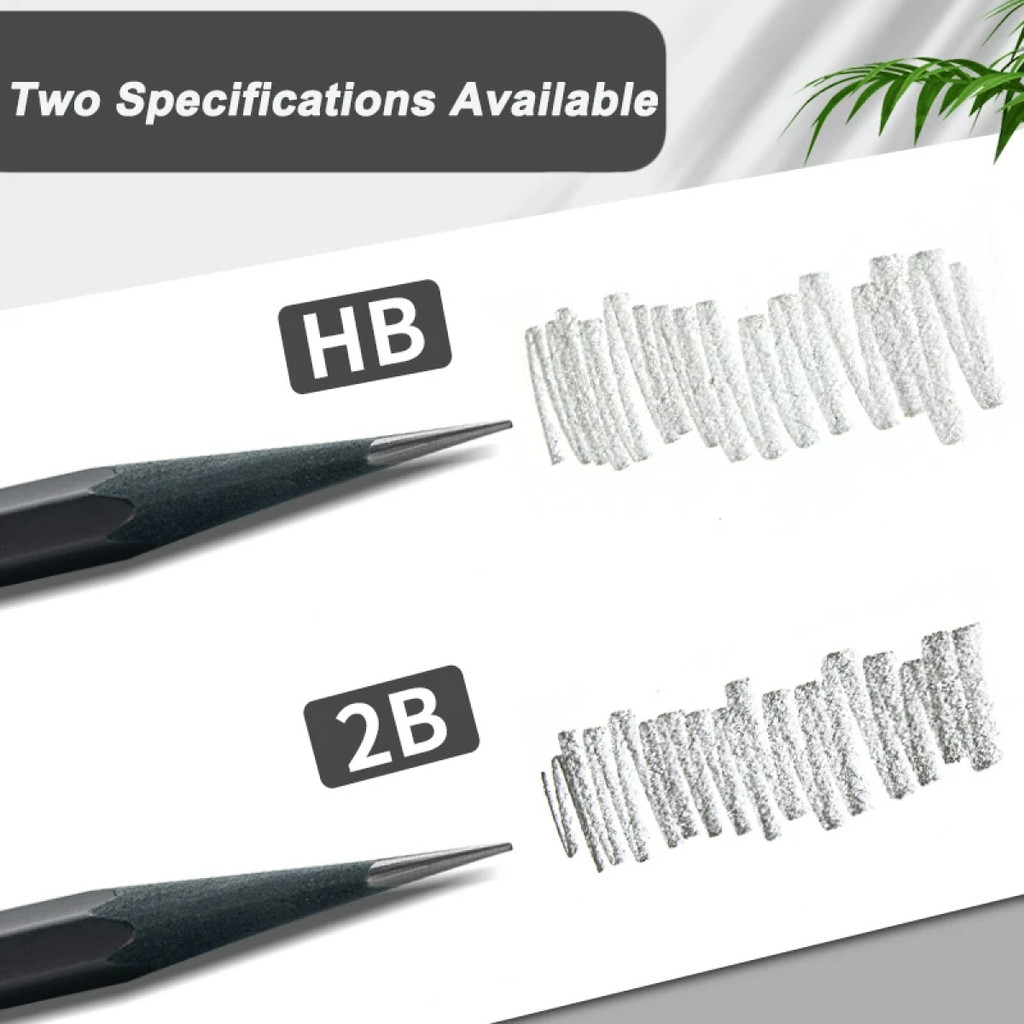 

10Pcs 2BHB Wooden Pencils Simple Black Standard Pencil Korean Stationery Writing Sketch Drawing Tools Kids Gifts Office Supplies