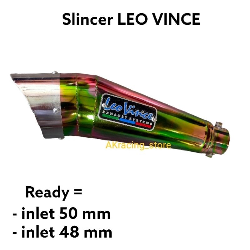 Silencer Knalpot Racing Leovince Rainbow Silincer Only 50mm 48mm