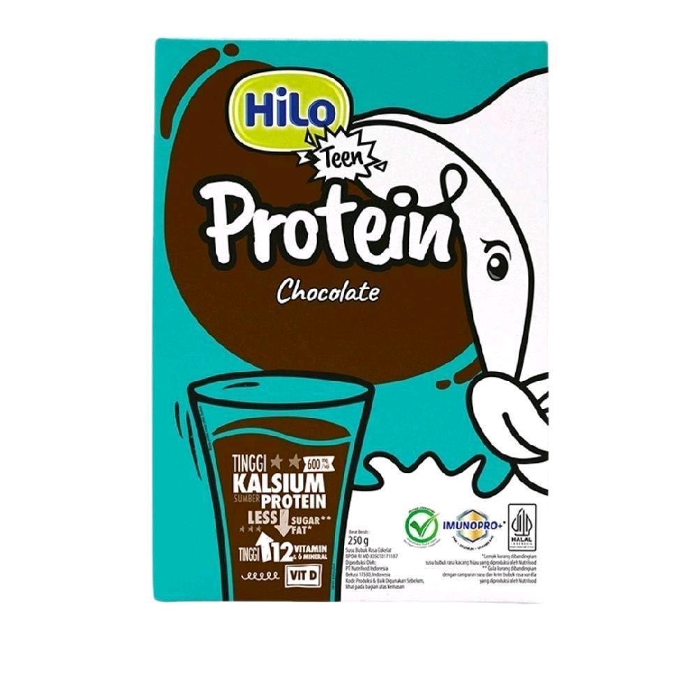 

Susu Tinggi Protein & Kalsium Hilo Teen Chocolate 250gr untuk Pertumbuhan - Cokelat Coklat Milk