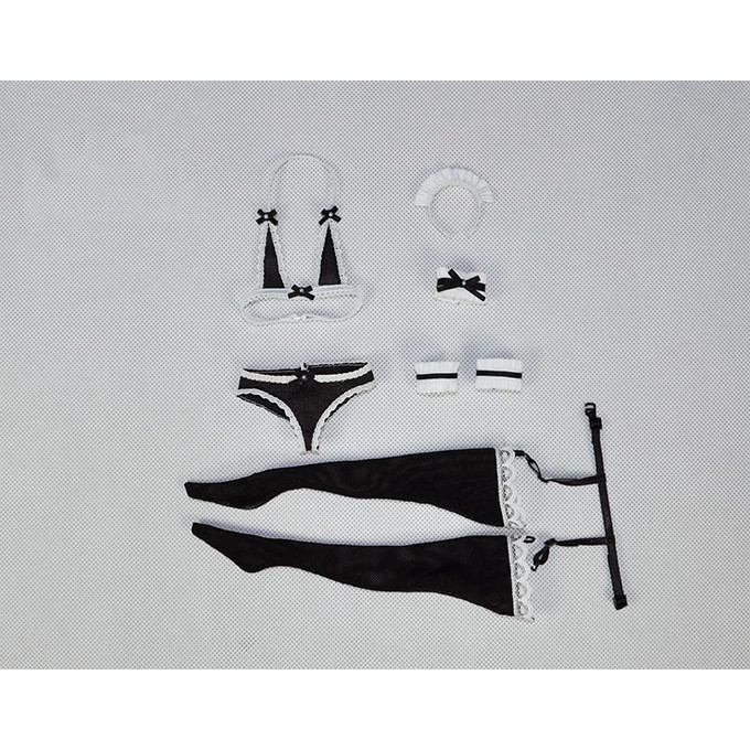 Handmade 1/6 Scale Female Figure Sex Maid Lingerie Set Clothes Model fit 12" TBL PH Jiao Doll Body C