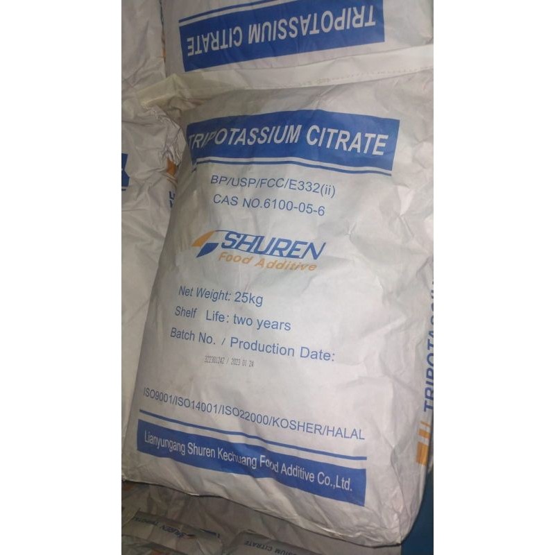 

Tripotassium Citrate Shuren - Kemasan 25Kg